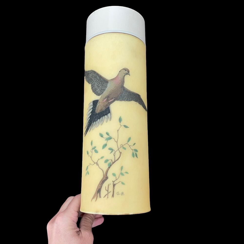 Vintage Bacova Guild Thermos King Seeley 1960s Fiberglass Bird Quart Size READ